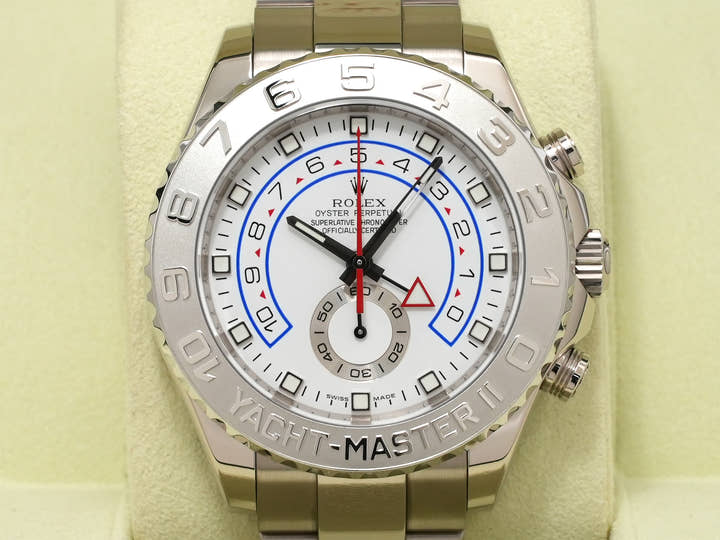 ロレックス ヨットマスターII Ref.116689 ホワイトゴールド ホワイト文字盤