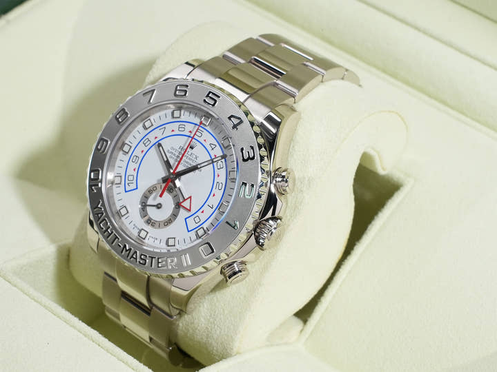 ロレックス ヨットマスターII Ref.116689 ホワイトゴールド ホワイト文字盤