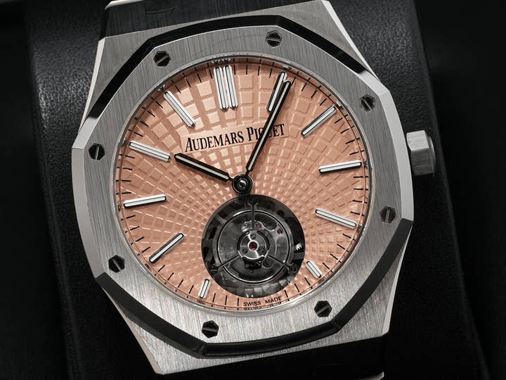 Audemars Piguet Royal Oak Flying Tourbillon Ref. 26531TI.OO.1220TI.01 Titanium Salmon Dial