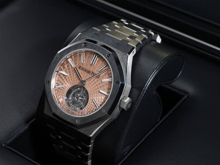 Audemars Piguet Royal Oak Flying Tourbillon Ref. 26531TI.OO.1220TI.01 Titanium Salmon Dial