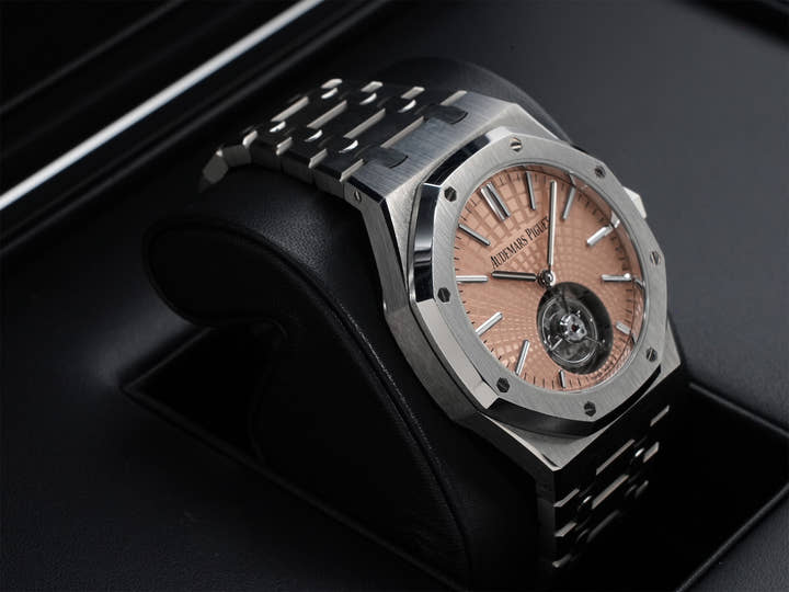 Audemars Piguet Royal Oak Flying Tourbillon Ref. 26531TI.OO.1220TI.01 Titanium Salmon Dial