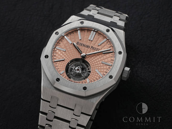 Audemars Piguet Royal Oak Flying Tourbillon Ref. 26531TI.OO.1220TI.01 Titanium Salmon Dial
