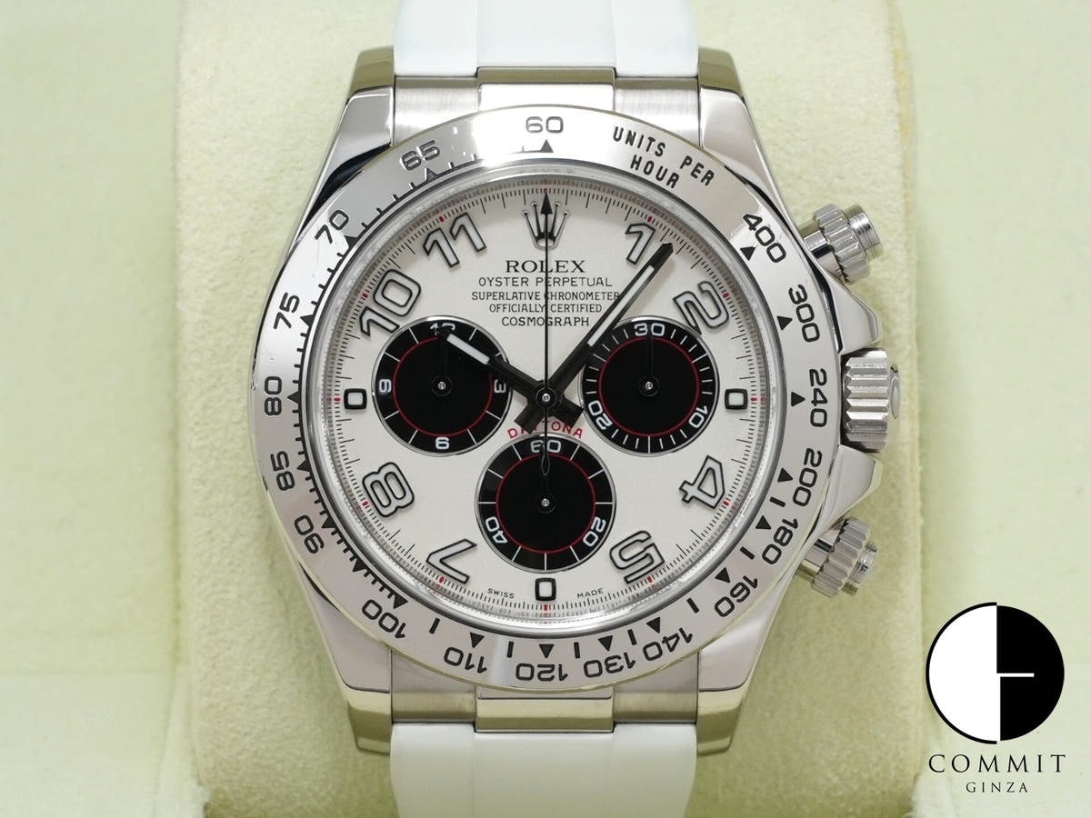 Rolex Daytona Ref. 116519 White Gold White x Black Dial