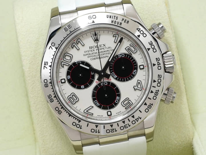 Rolex Daytona Ref. 116519 White Gold White x Black Dial
