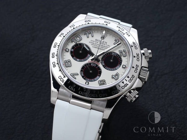 Rolex Daytona Ref. 116519 White Gold White x Black Dial
