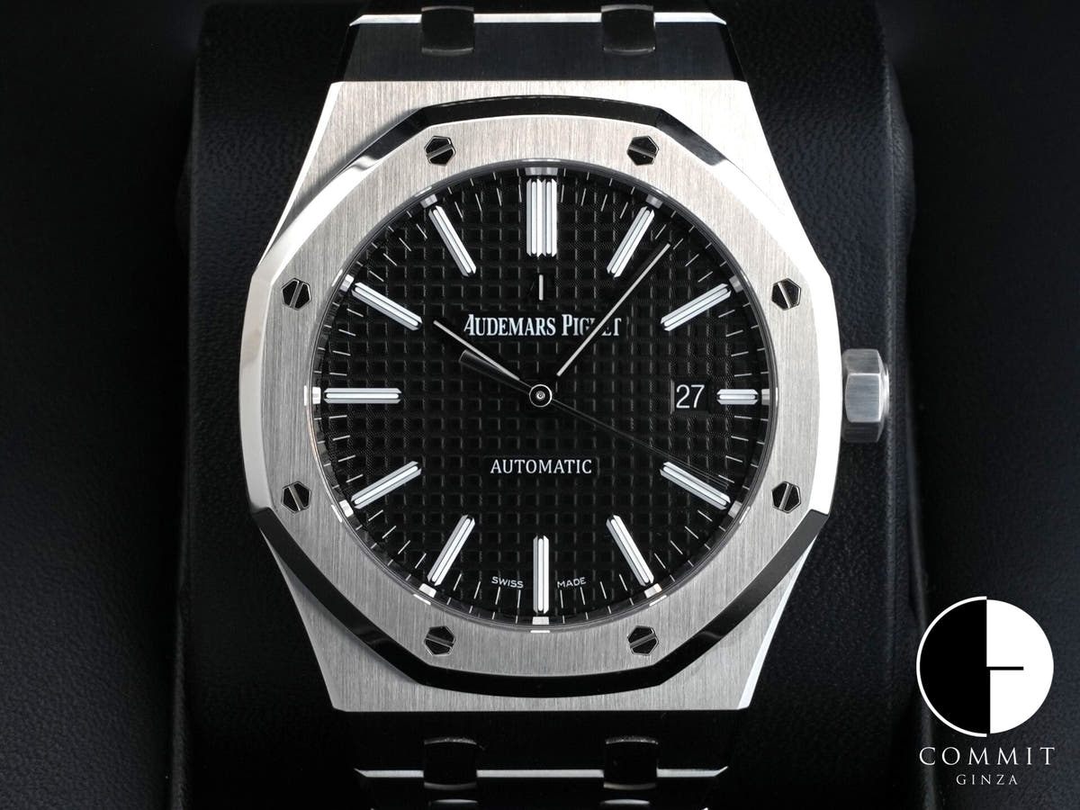 オーデマピゲ ロイヤルオーク Ref.15400ST.OO.1220ST.01.A ステンレススチール ブラック文字盤