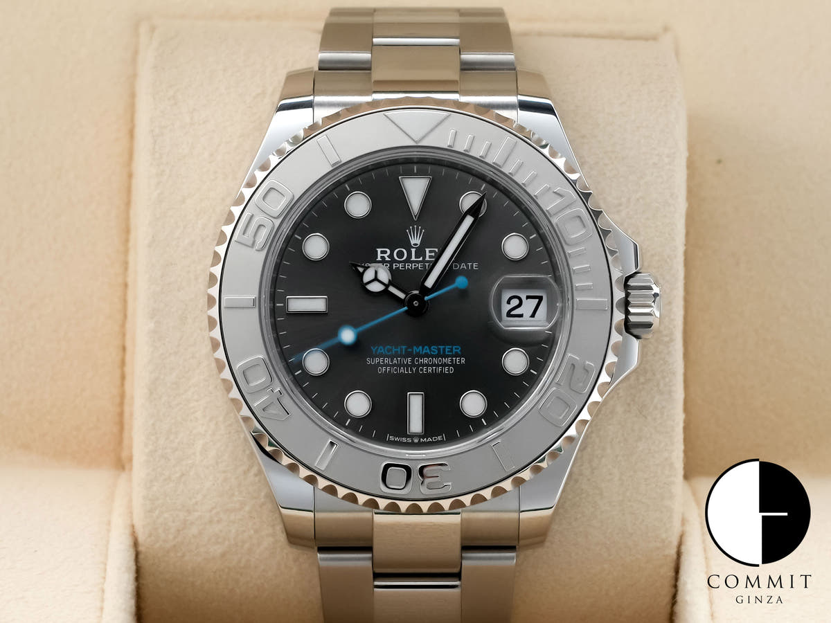 ロレックス ヨットマスター37 Ref.268622 ステンレススチール/プラチナ スレート文字盤