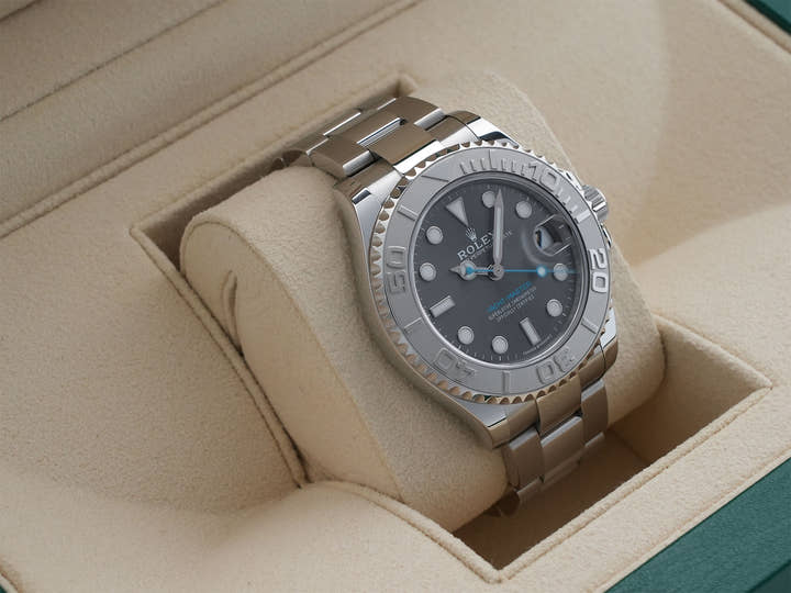 ロレックス ヨットマスター37 Ref.268622 ステンレススチール/プラチナ スレート文字盤