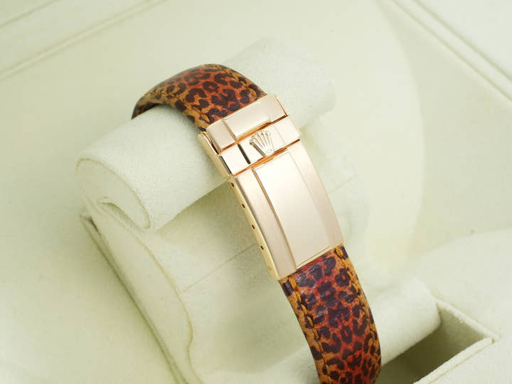 ロレックス デイトナ Ref.116598SACO イエローゴールド レパードx8Pダイヤ文字盤