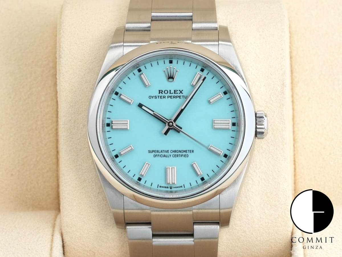 Rolex Oyster Perpetual 36 Ref. 126000 Stainless Steel Turquoise Dial