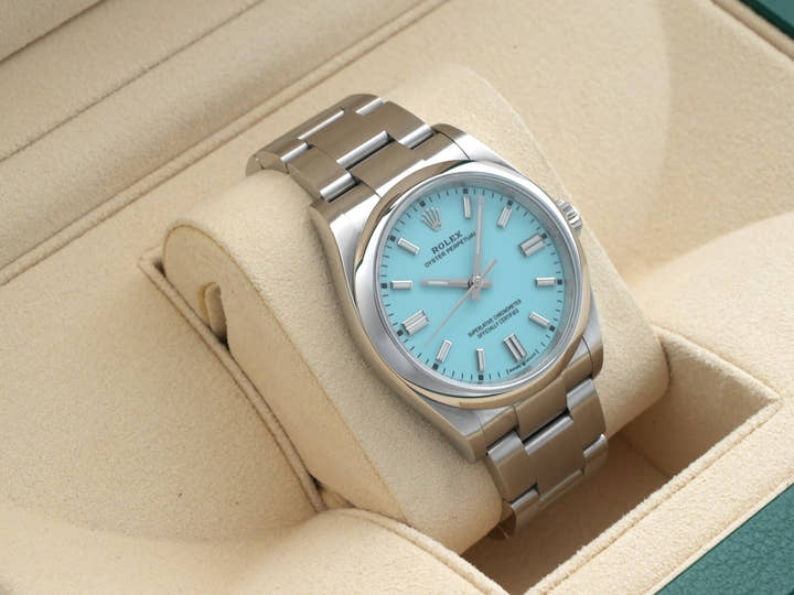 Rolex Oyster Perpetual 36 Ref. 126000 Stainless Steel Turquoise Dial