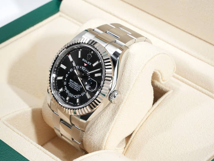 ロレックス スカイドゥエラー Ref.326934 ステンレススチール/ホワイトゴールド ブラック文字盤 オイスターブレスレット