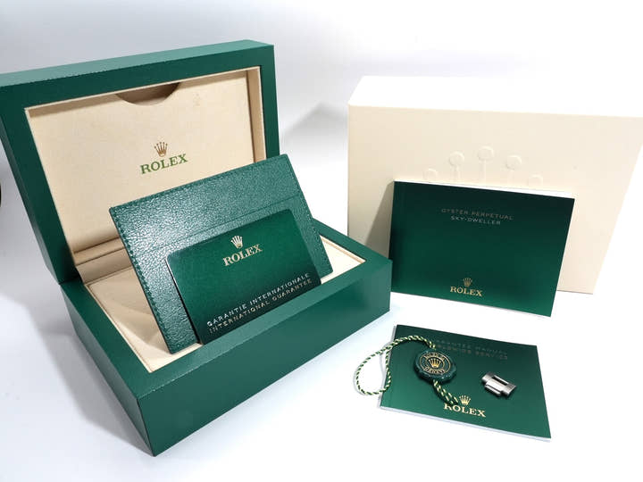 ロレックス スカイドゥエラー Ref.326934 ステンレススチール/ホワイトゴールド ブラック文字盤 オイスターブレスレット