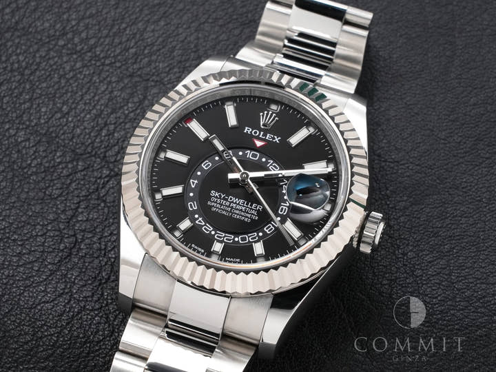 ロレックス スカイドゥエラー Ref.326934 ステンレススチール/ホワイトゴールド ブラック文字盤 オイスターブレスレット