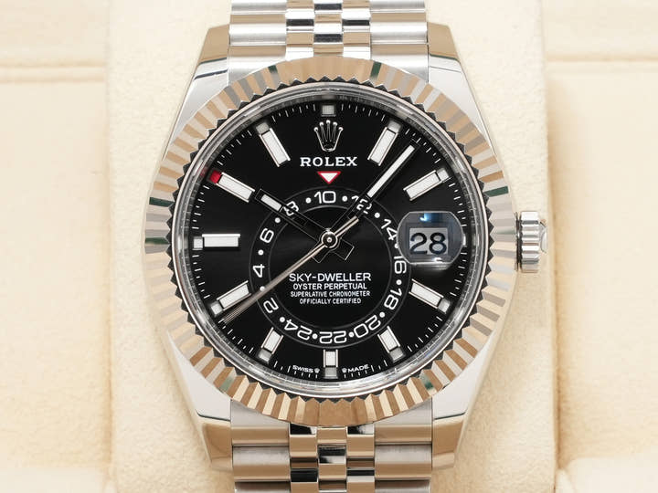 ロレックス スカイドゥエラー Ref.336934 ステンレススチール/ホワイトゴールド ブラック文字盤 ジュビリーブレスレット