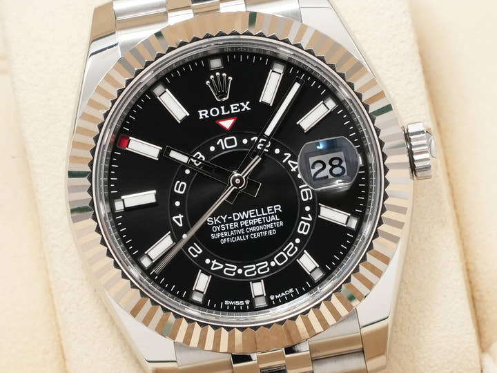 ロレックス スカイドゥエラー Ref.336934 ステンレススチール/ホワイトゴールド ブラック文字盤 ジュビリーブレスレット
