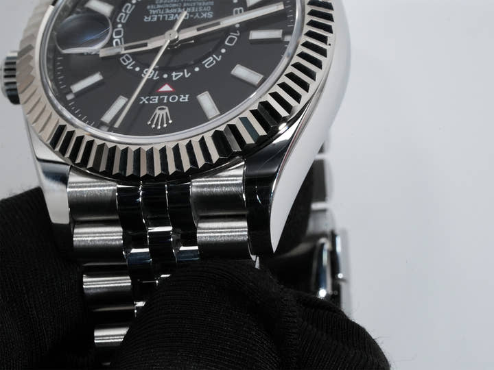 ロレックス スカイドゥエラー Ref.336934 ステンレススチール/ホワイトゴールド ブラック文字盤 ジュビリーブレスレット