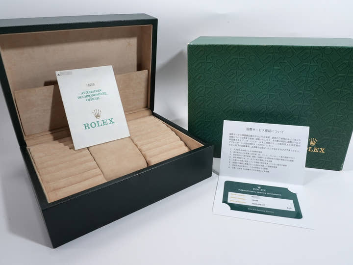 ロレックス デイデイト36 Ref.18208 イエローゴールド オニキス文字盤