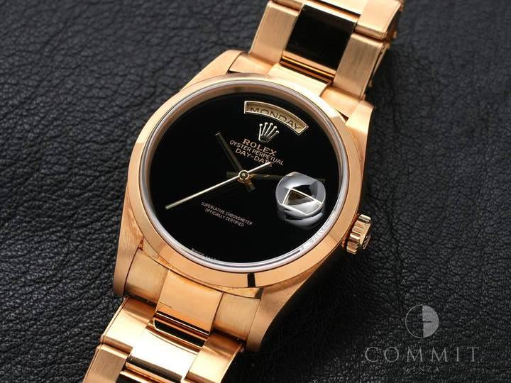 ロレックス デイデイト36 Ref.18208 イエローゴールド オニキス文字盤