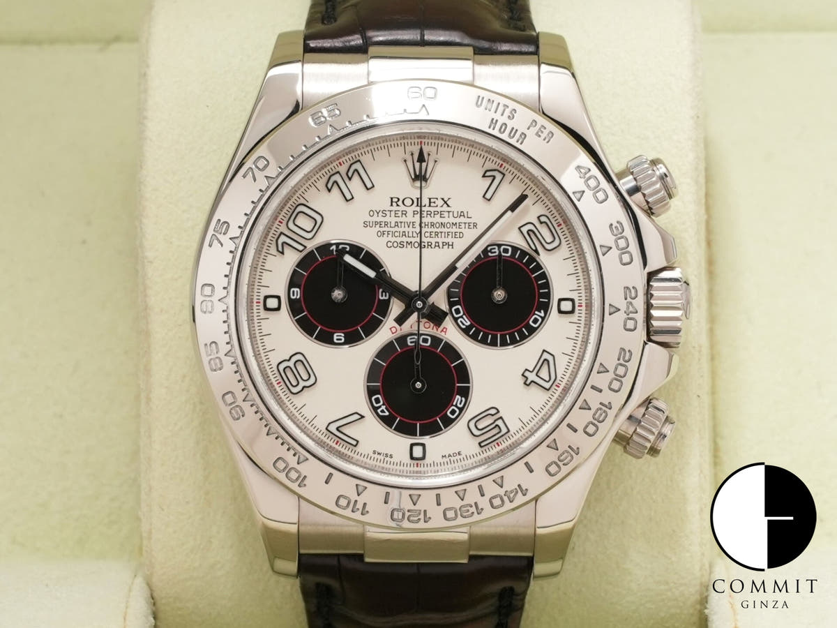 ロレックス デイトナ Ref.116519 ホワイトゴールド ホワイトxブラック文字盤