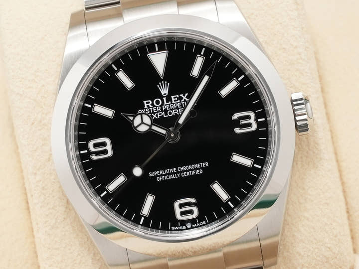 ロレックス エクスプローラー40 Ref.224270 ステンレススチール ブラック文字盤