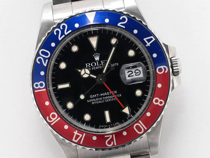 Rolex GMT-Master Ref. 16750 Stainless Steel Black Dial