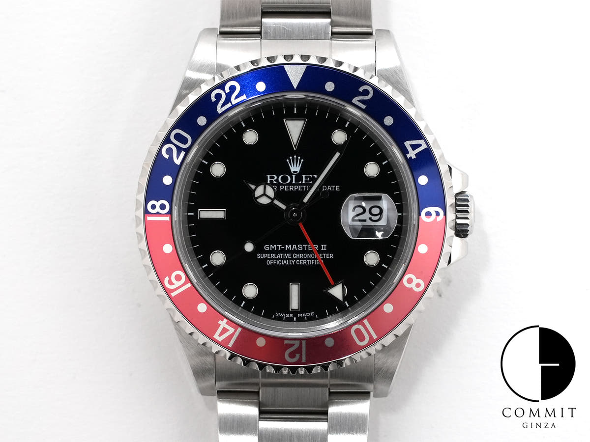 Rolex GMT-Master II Ref. 16710 Stainless Steel Black Dial Oyster Bracelet