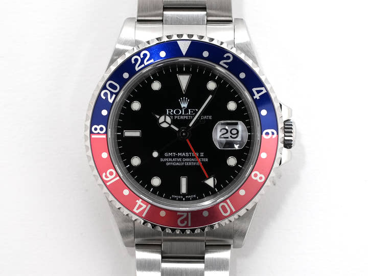 Rolex GMT-Master II Ref. 16710 Stainless Steel Black Dial Oyster Bracelet