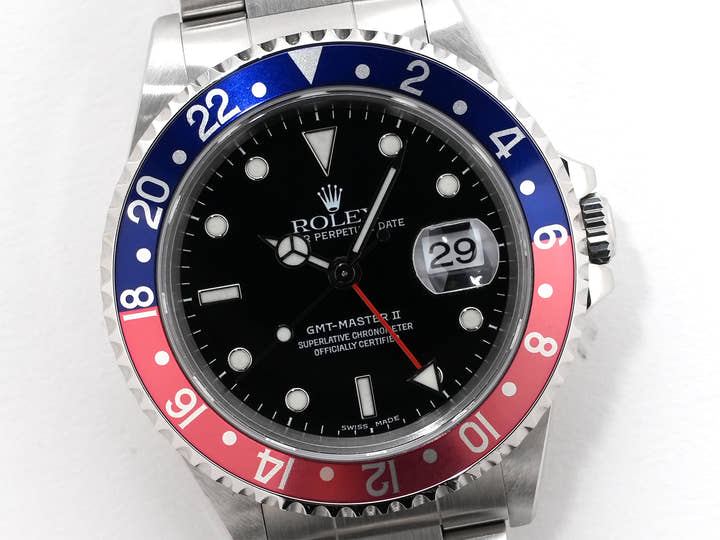 Rolex GMT-Master II Ref. 16710 Stainless Steel Black Dial Oyster Bracelet