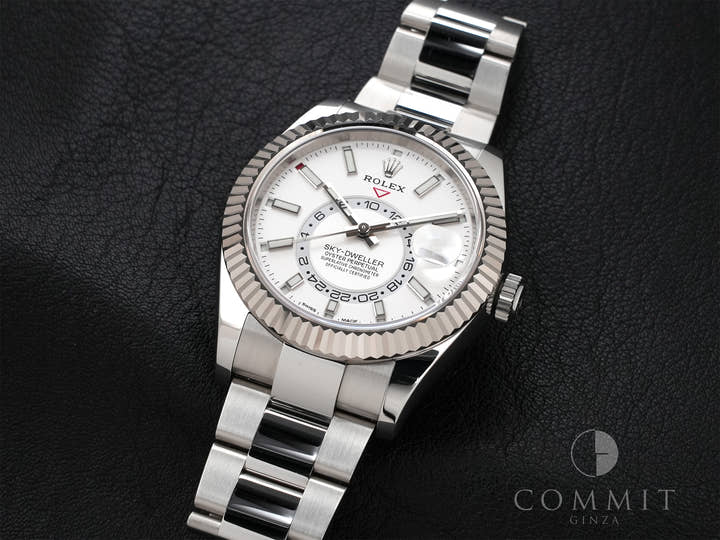 ロレックス スカイドゥエラー Ref.326934 ステンレススチール/ホワイトゴールド ホワイト文字盤 オイスターブレスレット