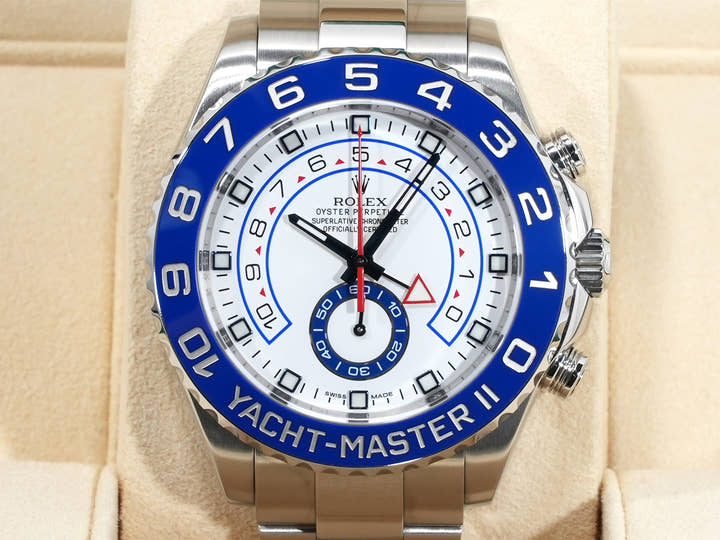 ロレックス ヨットマスターII Ref.116680 ステンレススチール ホワイト文字盤