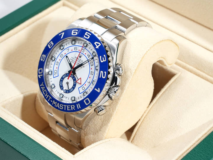 ロレックス ヨットマスターII Ref.116680 ステンレススチール ホワイト文字盤