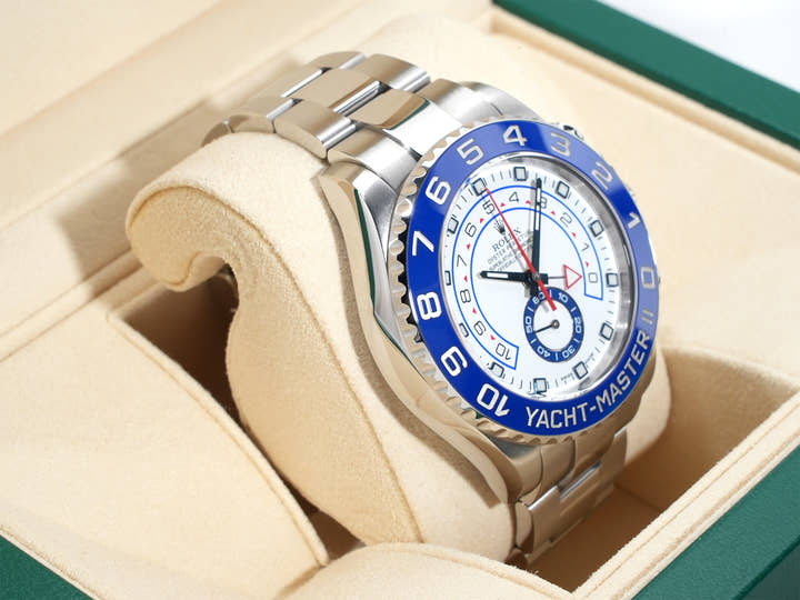 ロレックス ヨットマスターII Ref.116680 ステンレススチール ホワイト文字盤