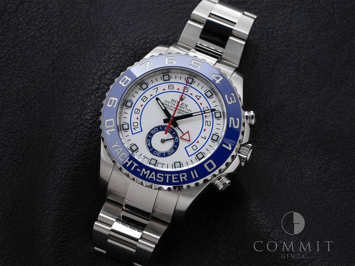 ロレックス ヨットマスターII Ref.116680 ステンレススチール ホワイト文字盤