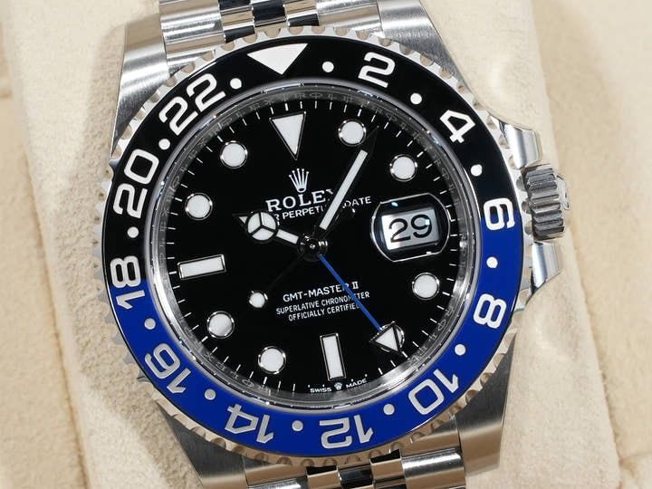 Rolex GMT-Master II Ref. 126710BLNR Stainless Steel Black Dial Jubilee Bracelet