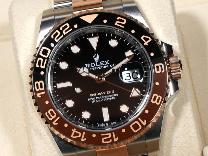 Rolex GMT-Master II Ref. 126711CHNR Stainless Steel/Everose Gold Black Dial