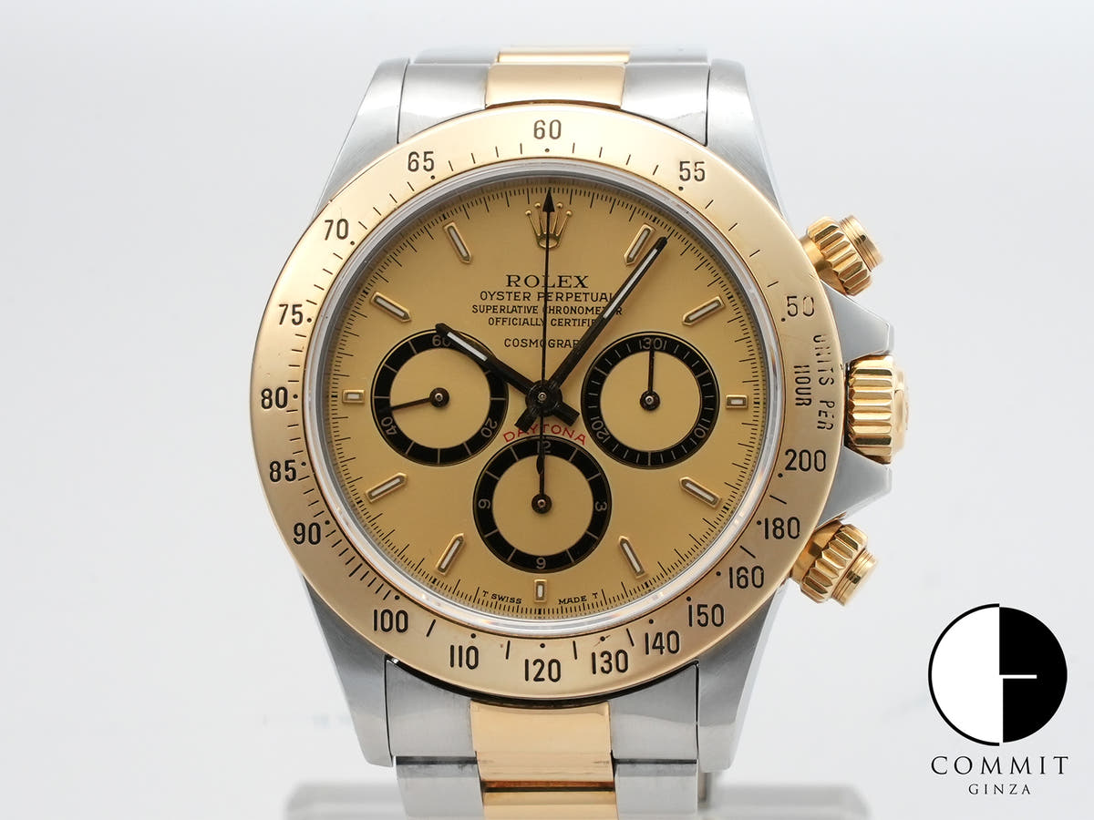 ロレックス デイトナ エルプリメロ Ref.16523 ステンレススチール/イエローゴールド シャンパン文字盤
