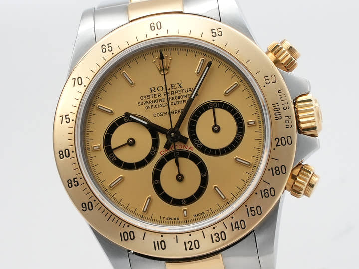 ロレックス デイトナ エルプリメロ Ref.16523 ステンレススチール/イエローゴールド シャンパン文字盤