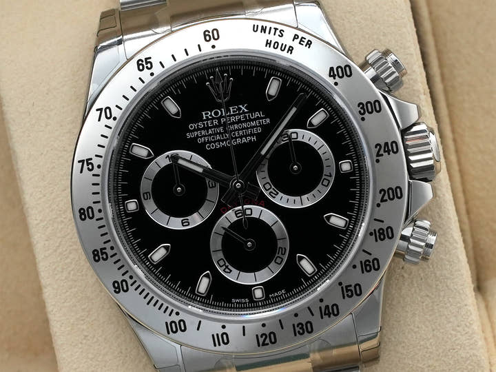 Rolex Daytona Ref. 116520 Stainless Steel Black Dial