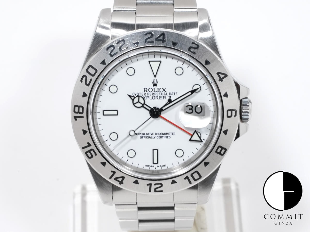 Rolex Explorer II Ref. 16570 Stainless Steel White Dial