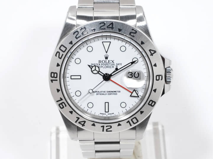 Rolex Explorer II Ref. 16570 Stainless Steel White Dial