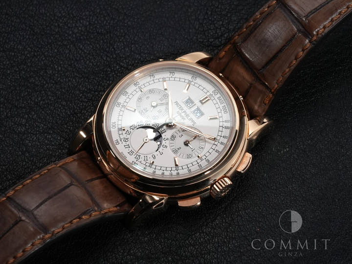 パテックフィリップ パーペチュアルカレンダー クロノグラフ Ref.5970R-001 ローズゴールド シルバー文字盤