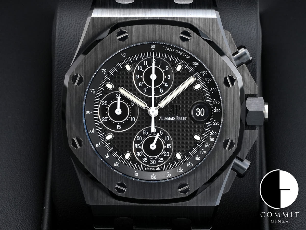 オーデマピゲ ロイヤルオーク オフショア クロノグラフ Ref.26238CE.OO.1300CE.01 ブラックセラミック ブラック文字盤