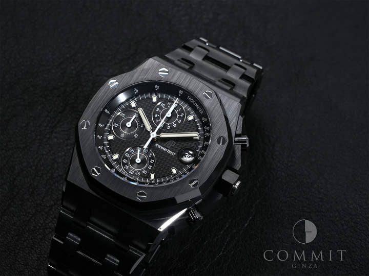 オーデマピゲ ロイヤルオーク オフショア クロノグラフ Ref.26238CE.OO.1300CE.01 ブラックセラミック ブラック文字盤