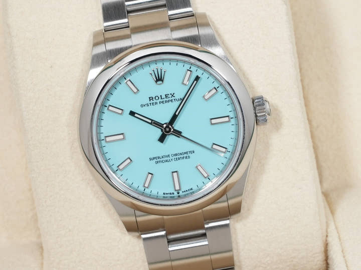 Rolex Oyster Perpetual 31 Ref. 277200 Stainless Steel Turquoise Dial