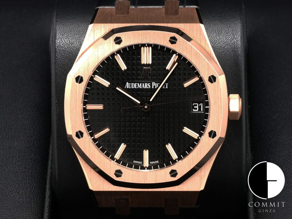 オーデマピゲ ロイヤルオーク Ref.15500OR.OO.D002CR.01 ピンクゴールド ブラック文字盤