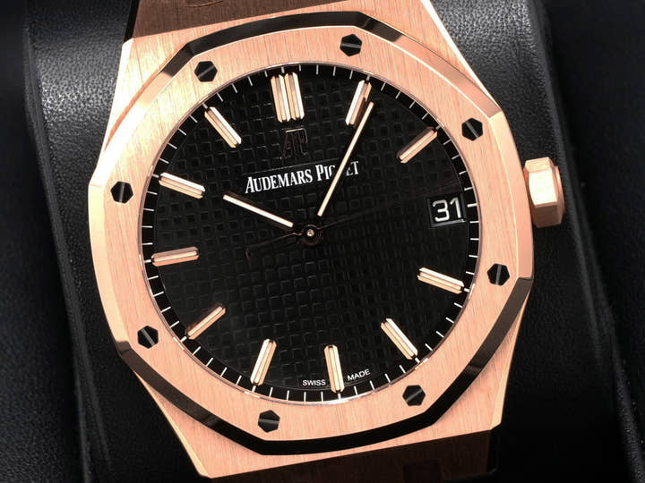 オーデマピゲ ロイヤルオーク Ref.15500OR.OO.D002CR.01 ピンクゴールド ブラック文字盤
