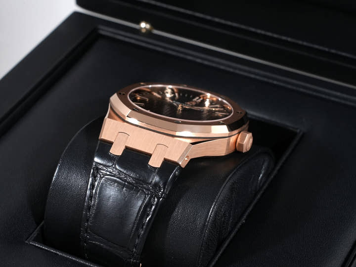 オーデマピゲ ロイヤルオーク Ref.15500OR.OO.D002CR.01 ピンクゴールド ブラック文字盤