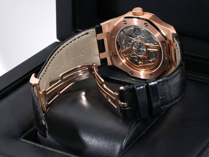 オーデマピゲ ロイヤルオーク Ref.15500OR.OO.D002CR.01 ピンクゴールド ブラック文字盤