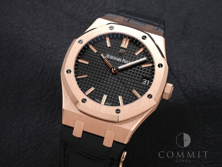 オーデマピゲ ロイヤルオーク Ref.15500OR.OO.D002CR.01 ピンクゴールド ブラック文字盤